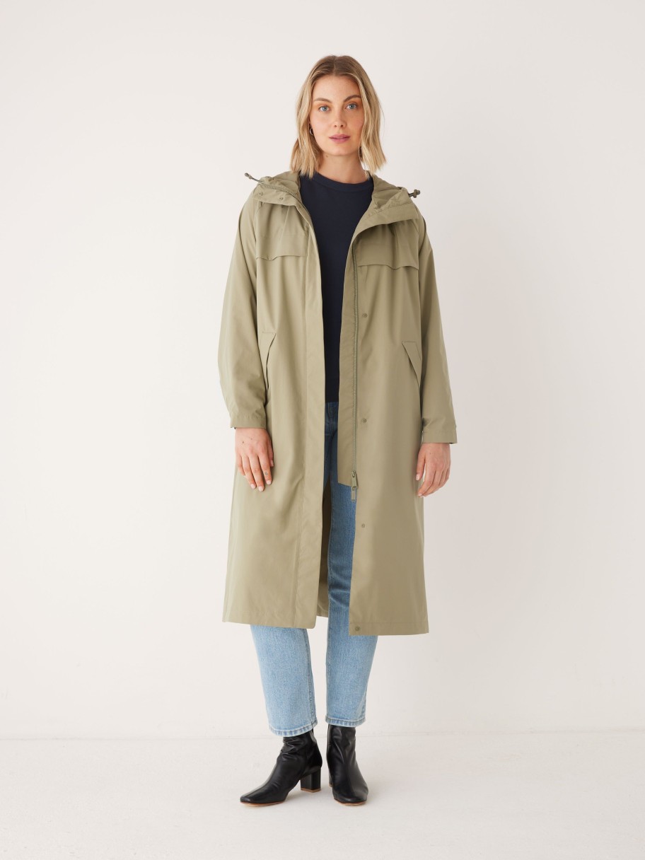 Women Frank And Oak Jackets & Coats | The Anorak Rain Jacket In Weeping Willow