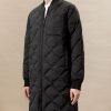 Women Frank And Oak Jackets & Coats | The Skyline Reversible Maxi Bomber In Black