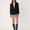 Women Frank And Oak Blazers & Overshirts | The Double Breasted Blazer In Black